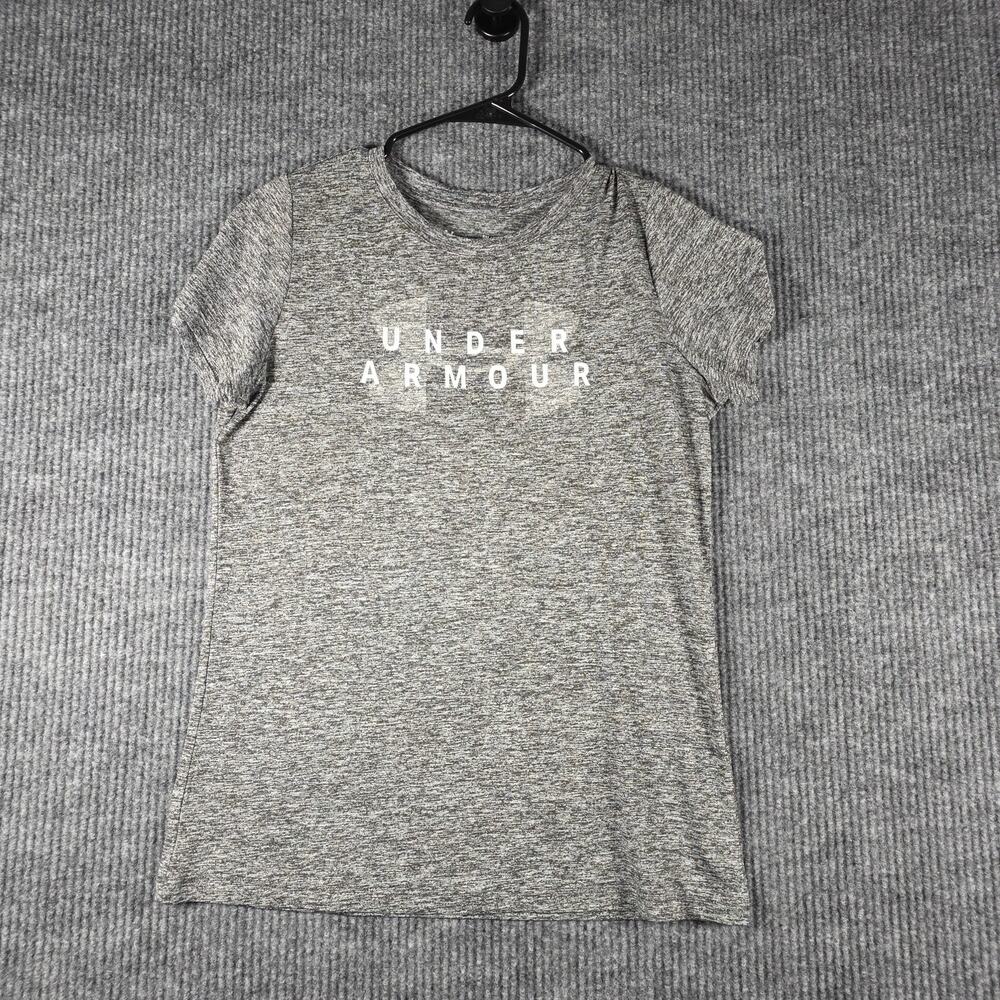 Under Armour HeatGear Gray Tee Women’s Small Loose Athletic Top